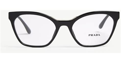 prada black frame eyeglasses